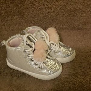 Silver Carter tennis shoes